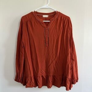 Altar’d State Ruffled Blouse
